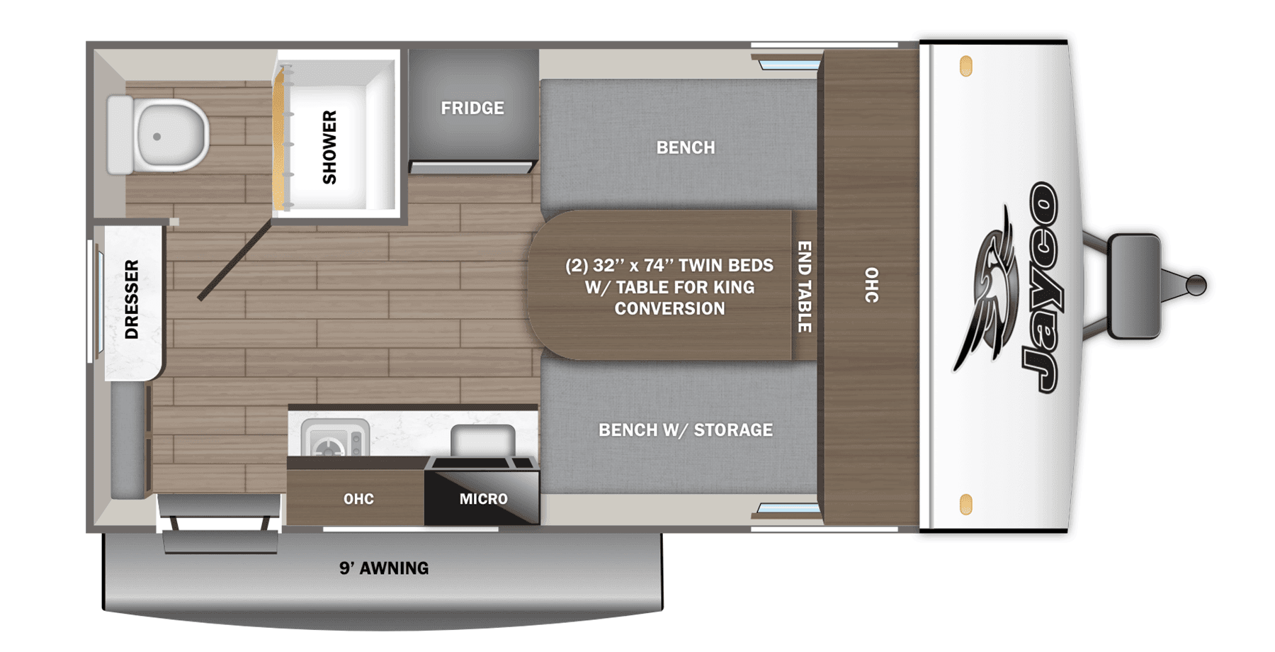 2026 Jayco 2026 Jayco Jay Feather Air Sl - thumbnail 2
