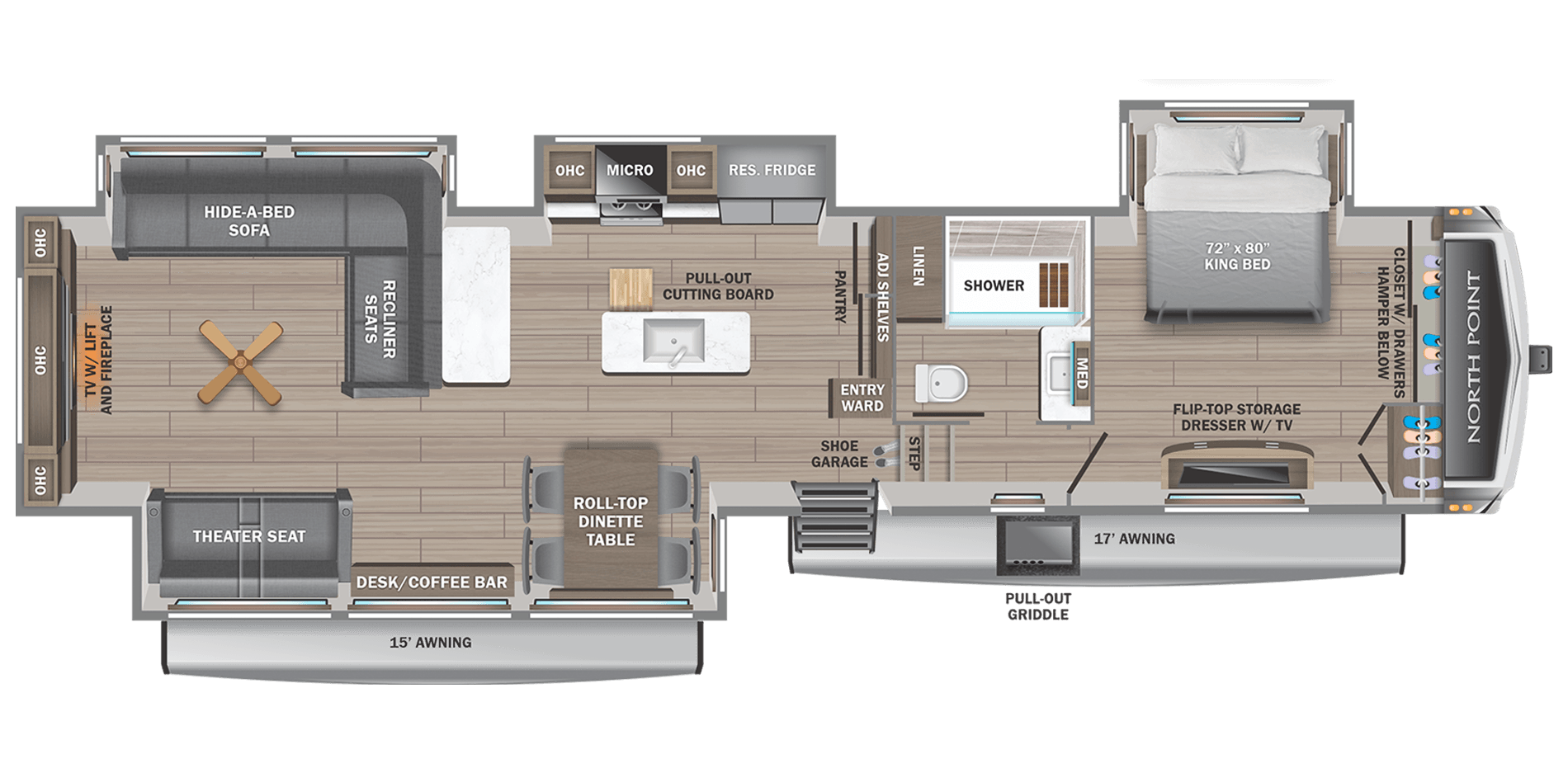 2025 Jayco 2025 Jayco North Point - thumbnail 3