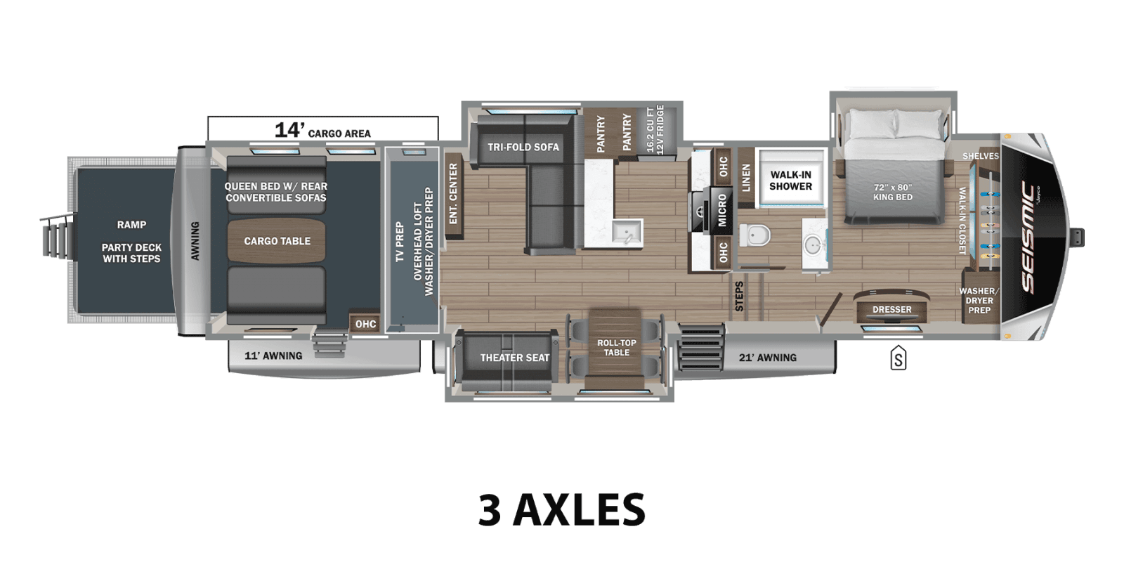 2026 Jayco 2026 Jayco Seismic Toy Hauler - thumbnail 3